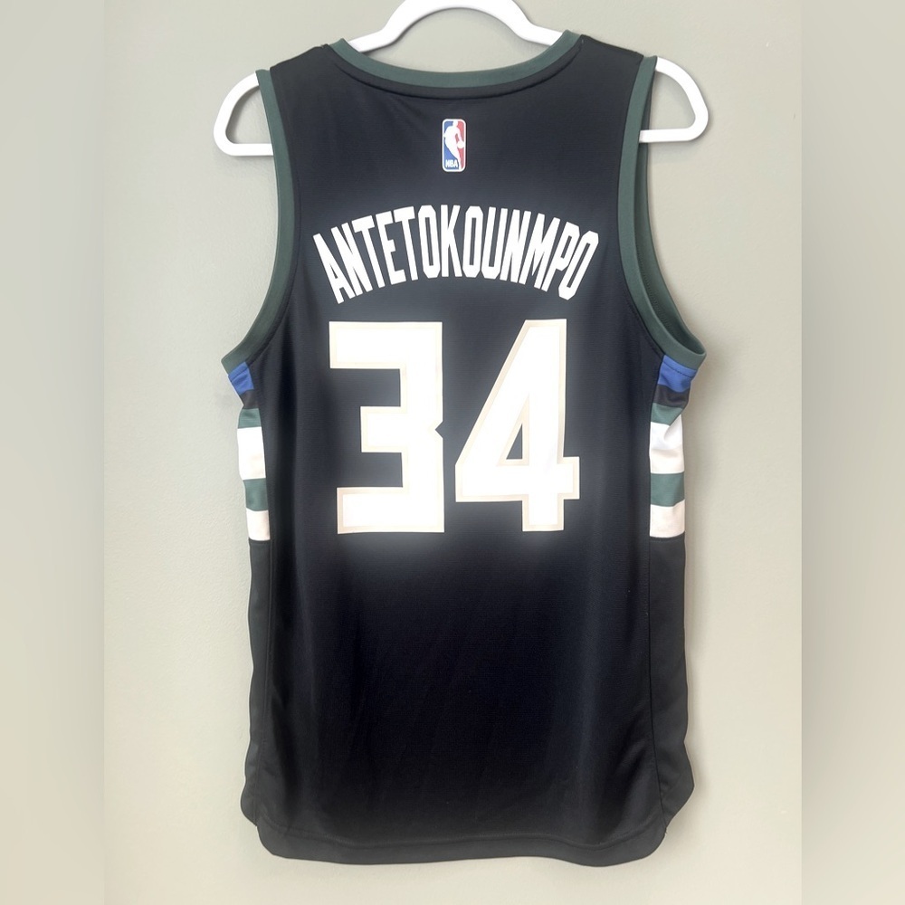 Milwaukee Bucks Yanis Antetokounmpo black basketball jersey men’s S Fanatics - Picture 5 of 12